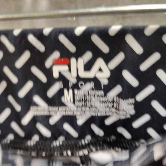 Fila Black and White Mini Bubble Skirt Casual - Picture 3 of 4